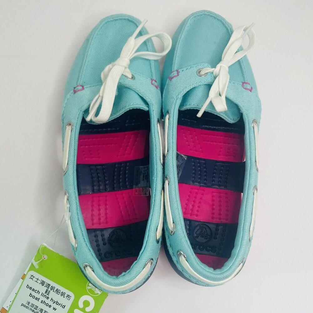 Crocs Beach Line‎ Hybrid Lace Up Boat Shoes Women's Size 5